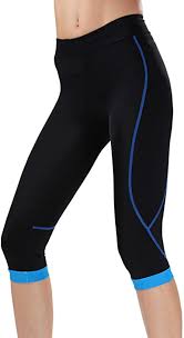 Gwell Damen Fahrradhose Radlerhose Mit Sitzpolster Radhose 3 4 Komfort Slim Fit Amazon De Bekleidung