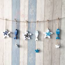 Adornit home decor available at scrapbook.com. Marine Nautical Starfish Fish Adorn Wood Hanging Pendant String Home Decor Craft Home Garden Home Decor