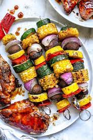 My secret ingredient to lighten the dressing is greek yogurt, which replaces oil. How To Make Grilled Vegetables Skewers Foodiecrush Com