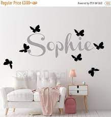 7 Off Girl S Name Wall Stickers Custom Name Wall Etsy Name Wall Stickers Girls Wall Stickers Wall Stickers