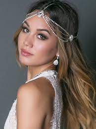 Bohemian Headpiece Wedding Hair Accessories Bridal Headpiece Wedding Headpiece Crystal Hair Accessories Silver Headpiece H221 S In 2021 Bohemian Headpiece Hair Pieces Headpiece
