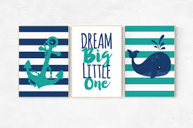 Check spelling or type a new query. Nursery Decor Boy Nautical Nursery Wall Art Nautical Whale Nursery Navy And Teal Nursery Nursery Wall Art Boy Baby Room Wall Art