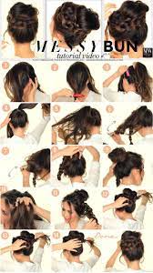 Diy Messy Bun Hair Long Hair Updo Braids Diy Hair Diy Bun Hairstyles Hair Tutorials Easy Hairstyles Second Day Hairstyles Messy Hairstyles Headband Hairstyles