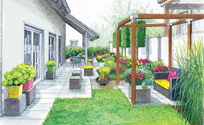 Nach abschluss der bauarbeiten ist aus einer schmalen tiefen kellergrube ein wirklich ansprechendes stück garten entstanden. Schmale Garten Breiter Wirken Lassen Schmaler Garten Gartenecke Garten Grundriss