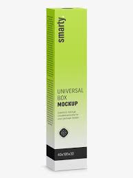 Box Mockup 40x180x30 Vertical Smarty Mockups Box Mockup Mockup Box