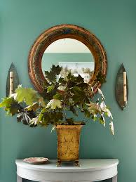 Green always connects easily both inside and out. Designer Sheila Bridges Completed Her Hudson Valley Home Renovation In Less Than 5 Months