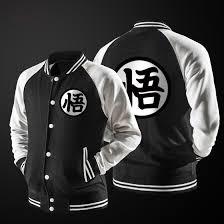 Black And White Jacket Mens Dragon Ball Z Goku Jacket Men S Long Sleeve Black White Size L Yangxinyuan Varsityjacke Casual Sweatshirt Hoodie Baseball Jacket Men Baseball Varsity Jacket