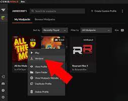 Dec 01, 2020 · this quick guide will teach you how to install minecraft modpacks on the new curseforge app. How To Change Your Modpack Version In The Curseforge Launcher Knowledgebase Shockbyte