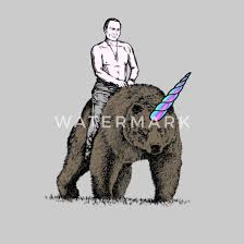 Vladimir putin riding a bear (i.redd.it). Putin Unicorn Bear Men S T Shirt Spreadshirt