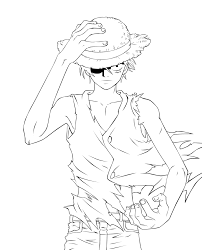 The page features one of the most favorite anime characters:luffy. Anime One Piece Coloring Pages Novocom Top