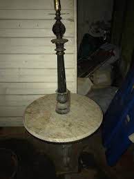 Antique Marble End Table With Built In Lamp Good Condition Needs Rewiring Marble Coffee Table Marble Tables Design Marble End Tables