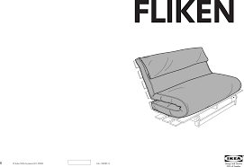 Black futon leather with drink holder. Ikea Munkarp Fliken Futon Sofa Cover Assembly Instruction 7