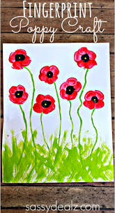 Poppy flower drawing for kids. Fingerprint Poppy Flower Craft For Kids Crafty Morning