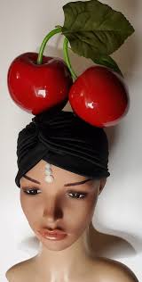 Giant Cherry, Cherry, Cherry Turban, Giant Fruit, Fruit Turban, Carmen  Miranda, Faux Fruit, Turban, Tiki Oasis, Burlesque
