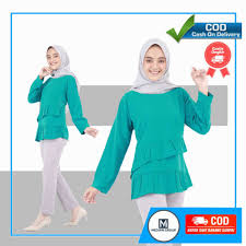 Model baju atasan muslimah wanita. Blouse Wanita Muslim Blouse Muslimah Baju Blouse Muslimah Atasan Wanita Muslimah Blus Wanita Murah Shopee Indonesia