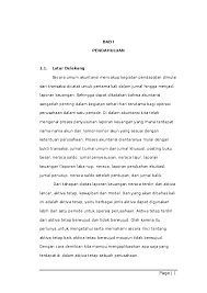 Makalah sendiri disebut sebagai salah satu jenis karya tulis ilmiah yang dapat digunakan untuk mengkaji berbagai macam literatur tentang suatu tapik yang sudah ada. Doc Makalah Pengantar Akuntansi Ii Achmad Syahriil Academia Edu
