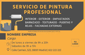 Plantillas Editables Para Promocionar Servicios De Pintor