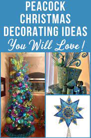 Peacock Christmas Ornaments Peacock Christmas Tree Decorating Ideas Findinista