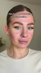 Lets try Haus labs then 💕 #foundationreview #hauslabsfoundation  #firstimpression #fyp