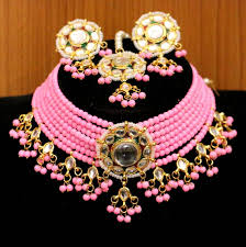 Check spelling or type a new query. Pink Crystal Necklace Sets Sanvi Jewels