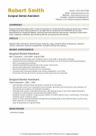 Associate oral surgery assistant resume. Surgical Dental Assistant Resume Samples Qwikresume