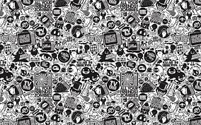 Black And White Desktop Wallpaper Tumblr Wallpaper Tumblr Black And White Google Search Black And White Cartoon Wallpaper Doodle Cartoon Wallpaper