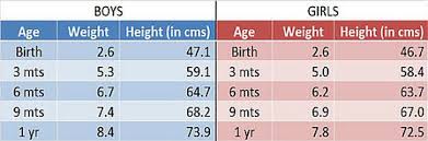 Baby Weights Chart Gallery Chart Design For Project