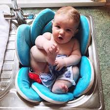 How long will you use a baby bathtub? Soft Washable 80cm Newborn Baby Infant Bath Flower Kitchen Sink Tub Cushion Mat Babigarden Baby Bath Mats Baby Bath New Baby Products