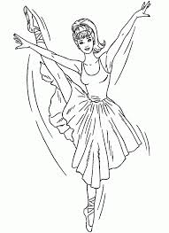 Print, color and enjoy these ballet coloring pages! Barbie Ballerina Coloring Pages Coloring Home