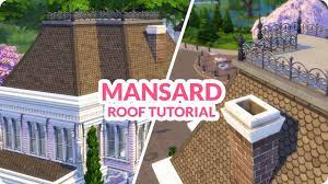 Sims 4 Building Tutorial Roofing Mansard Roof With Dormer Mansard Roof Roofing Diy Roofing