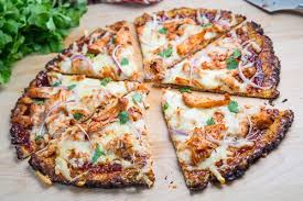 Cauliflower Pizza Crust With Bbq Chicken Pizza Recipe Cauliflower Crust Pizza Recipes Chicken Pizza Recipes