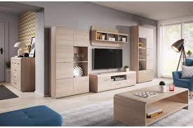 Search results for living room wall cabinets. Wall Unit Lucano Furniture For The Living Room With Cupboards And Led Amazon Co Uk Kitchen Home
