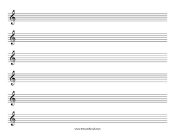 For best results, download the pdf and then print. Blank Treble Clef Staff Paper Free Sheet Music Template Pdf