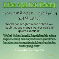 Kumpulan doa penyejuk hati terlengkap. Doa Untuk Ketenangan Hati Saya Orang Johor ÙÙŠØ³Ø¨ÙˆÙƒ