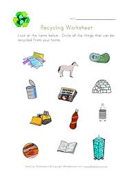 Other steel or metal items can be taken to your. Recycling Worksheet All Kids Network