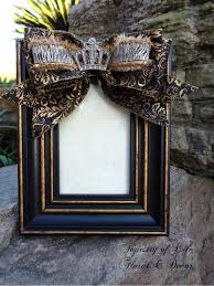 Black And Gold Picture Frames 4x6 Black And Gold Ribbon Crown Rhinestone Embellished 4 X 6 Tabletop Bow Photo Frame Fancy Photo Frames Old Picture Frames Shadow Box Art
