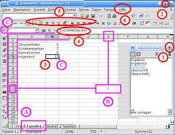 Anleitung und tipps zu openoffice.org. Tabellenkalkulation Mit Openoffice Calc