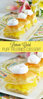 Lemon Curd Puff Pastries Recipe Mom By The Beach Puff Pastry Recipes Puff Dessert Puff Pastry Recipes Dessert