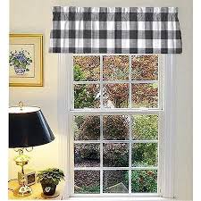 Our buffalo check grommet curtain drapery panel dresses up or down and goes from traditional to modern. Farmhouse Kitchen Decor Curtains Buffalo Plaid Curtains Kitchen Valances For Windows 52 X 16 2 Header Window Treatments Of Impeccable Quality Style Buffalo Check Black Made In Usa Walmart Canada