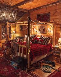 Cabin Fever Classy Girls Wear Pearls Log Cabin Bedrooms Cabin Decor Cabin Bedroom