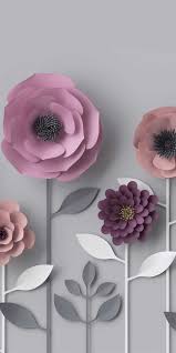 Whether you prefer a mauve or rosy pink, a peachy pink, a light pink, or a saturated hot pink, we have the best pink flowers for you. Grey Pink Fun Paper Flower Wall Mural Feathr Wallpapers