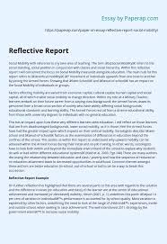 Every semester, i meet with my counselors to make sure i'm registering correctly so that i graduate as scheduled. Reflective Report Essay Example
