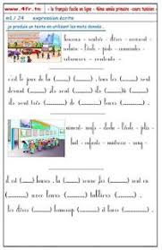 تدريبات على الانتاج الكتابي في اللغة الفرنسية سنة ثالثة رابعة وخامسة ابتدائي موارد المعلم Free Classroom Blog Posts Classroom