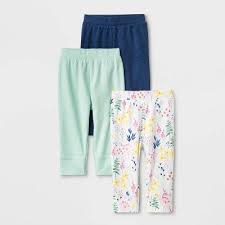 Baby Girls 3pk Little Wildflower Pants Cloud Island 18m Target Baby Girl Pants Preemie Baby Girl Clothes Baby Girl Bottoms