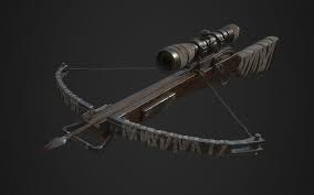 Crossbow 3d Model Crossbow Post Apocalypse Model Sketch