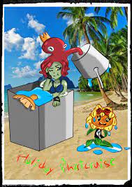 Neptuna makes Solar Flare wet (Phone Art #3) : r/PvZHeroes