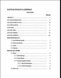 Contoh Daftar Isi Skripsi Contoh Soal Dan Materi Pelajaran 10
