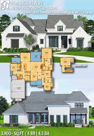 Visit the house plan shop now to learn more about country house plans, their covered country house plans are most easily recognized for their exterior appearance. Plan 510042wdy French Country Farmhouse Plan With Media Room And 3 Car Garage In 2020 Farmhouse Plans Modern House Plans French Country House Plans