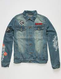 Brooklyn Cloth Great Wave Mens Denim Jacket Mewsh 377787825 Denim Jacket Patches Denim Jacket Jackets