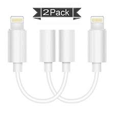 Review 2 Pack Lighting To 3 5mm Headphones Earbuds Jack Adapter Cellphone Cable Earphones Headse Iphone Headphones Headphone Adapters Cell Phone Accessories